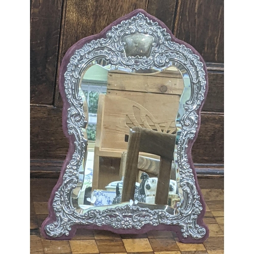 50 - A modern silver fronted dressing table mirror, hallmarked 1906, 32 cm H, 24 cm W
Location:2.1
If the... 