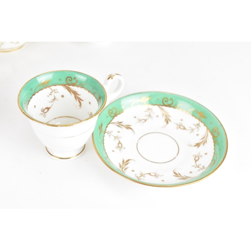 106 - A selection of 19th century porcelain tea ware to include a circa 1825 Ridgway creamer, two cups and... 