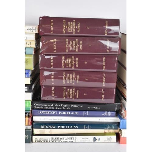 109 - A selection of antique reference books to include eight volumes set of the Dictionary of Painters an... 