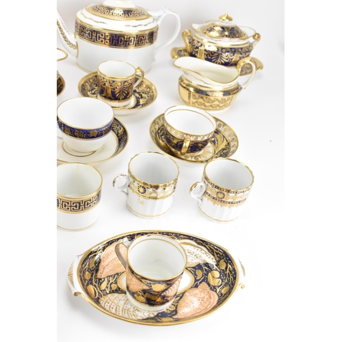 35 - A selection of early 19th century Masons tea ware to include teapots, sugar bowls, creamers, tea cup... 