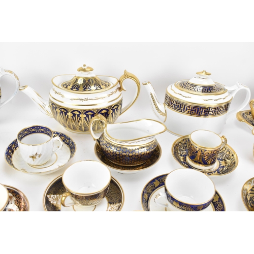 35 - A selection of early 19th century Masons tea ware to include teapots, sugar bowls, creamers, tea cup... 