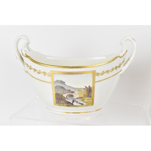 38 - A small selection of early 19th century Masons ware, each on white glazed grounds, hand painted with... 