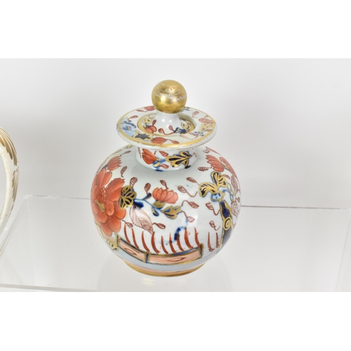 66 - A selection of 19th century Mason ware to include an early 19th century sauce tureen, lid and stand,... 