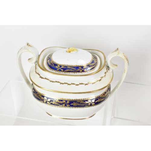 66 - A selection of 19th century Mason ware to include an early 19th century sauce tureen, lid and stand,... 