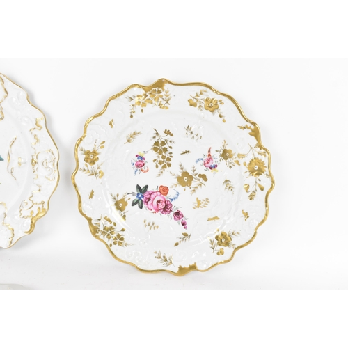 79 - Five early 19th century Masons cabinet/dessert plates, each decorated with floral designs to include... 