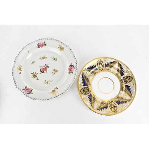 80 - A selection of eleven Masons ware plates, dessert plates and a dish, to include a pair of bone china... 