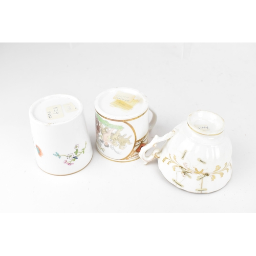 85 - A selection of 19th century Masons tea cups and coffee cans, to include a circa 1808 bone china coff... 