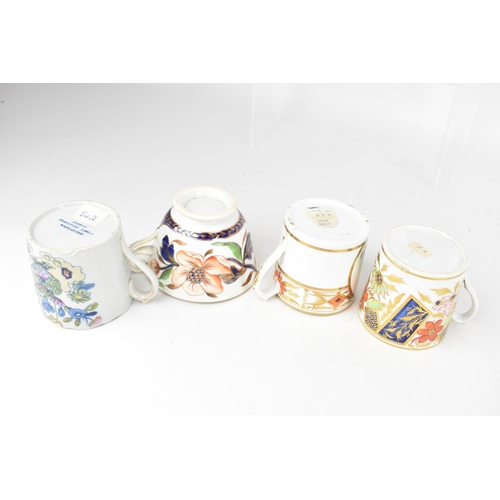 85 - A selection of 19th century Masons tea cups and coffee cans, to include a circa 1808 bone china coff... 