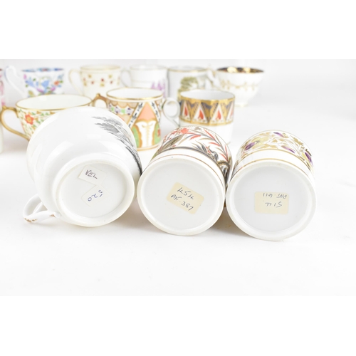 85 - A selection of 19th century Masons tea cups and coffee cans, to include a circa 1808 bone china coff... 