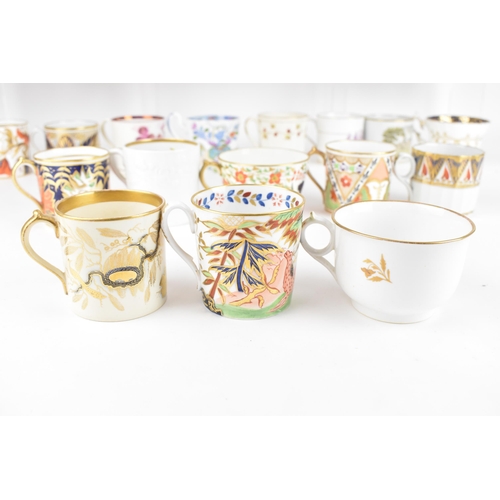 85 - A selection of 19th century Masons tea cups and coffee cans, to include a circa 1808 bone china coff... 