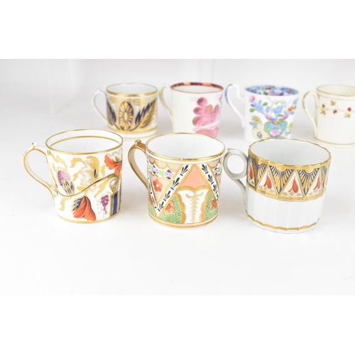 85 - A selection of 19th century Masons tea cups and coffee cans, to include a circa 1808 bone china coff... 