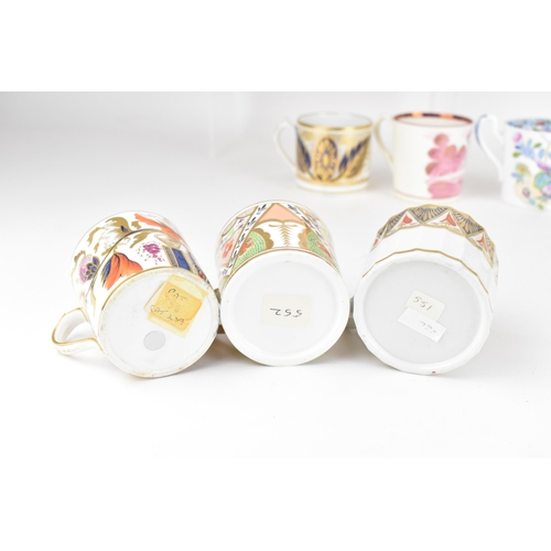 85 - A selection of 19th century Masons tea cups and coffee cans, to include a circa 1808 bone china coff... 