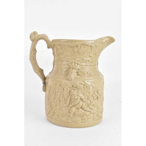 86 - A selection of 19th century Masons ware to include a circa 1820-30 relief moulded ironstone jug, two... 