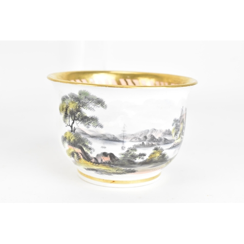 87 - A selection of 19th century Masons ware to include two circa 1820 hand-painted cups each depicting l... 