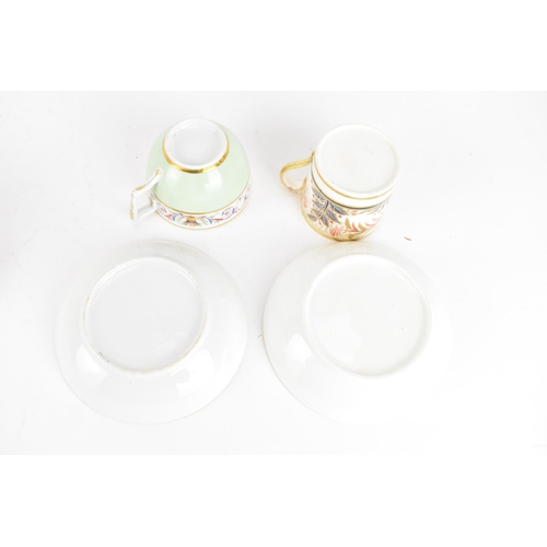 88 - A selection of 19th century tea cups and matching saucers, to include a circa 1833-47 Copeland & Gar... 