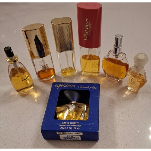 57 - A quantity of partially filled and empty fragrance bottles to include Bachs Chape 75, Gloria Vanderb... 