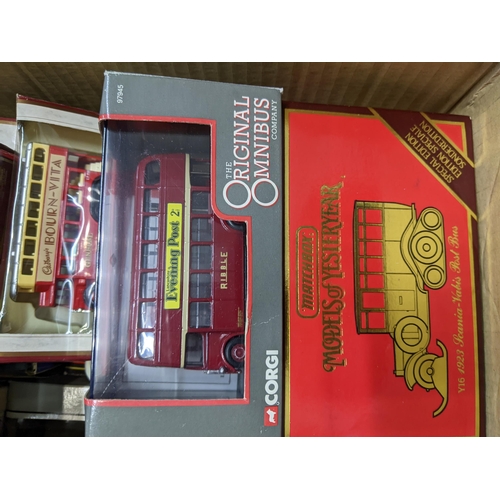 360 - Diecast model buses to include a boxed Corgi Classic commercials 'The Southdown Guy Arab', a boxed M... 