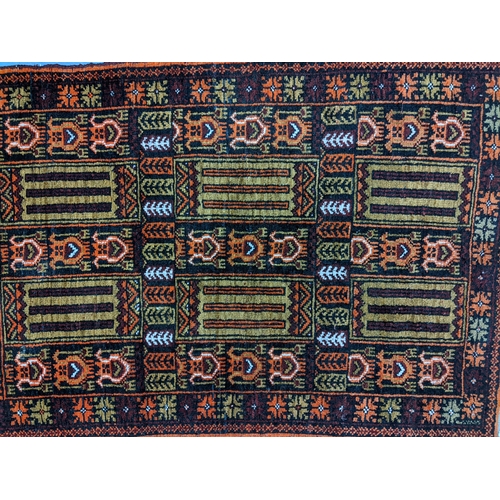 347 - A Bakhtiari Garden Persian rug, wool on cotton, handwoven design of repeating floral patterns, tripl... 