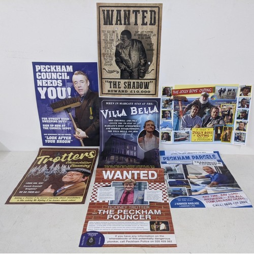 245 - Seven Only Fools and Horses posters to include;; Peckham council needs you with Trigger, wanted post... 