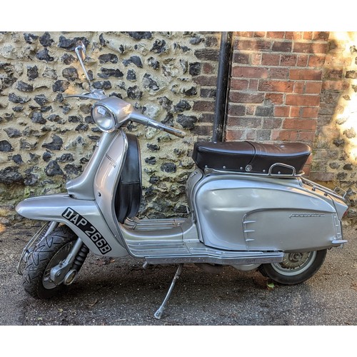 50A - A 1964 Lambretta silver special with a 200cc replacement engine, V5 stating four previous owners, im... 