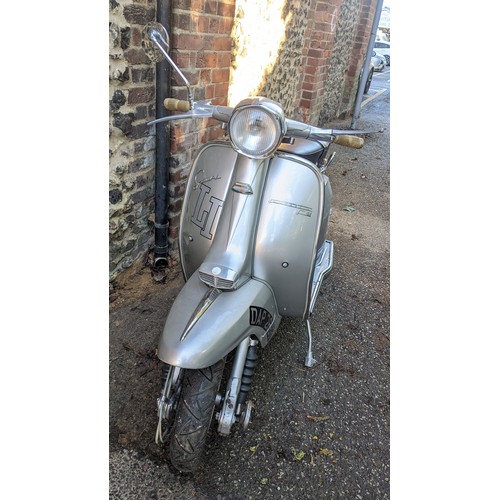 50A - A 1964 Lambretta silver special with a 200cc replacement engine, V5 stating four previous owners, im... 