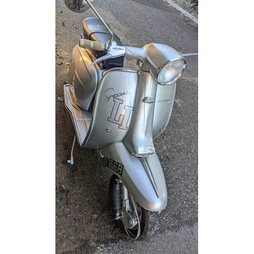 50A - A 1964 Lambretta silver special with a 200cc replacement engine, V5 stating four previous owners, im... 