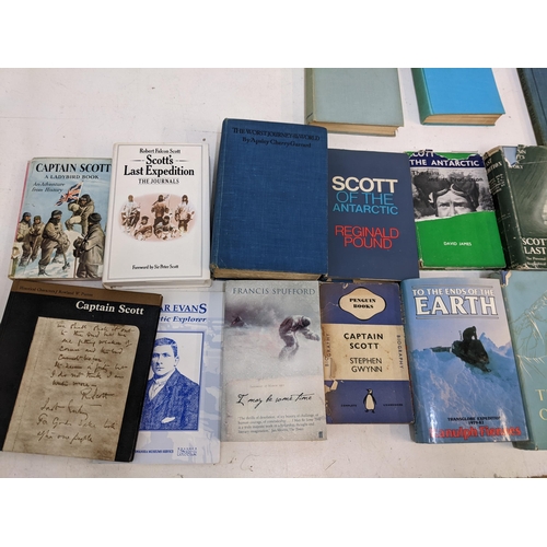 201 - A collection of books relating to polar and arctic expeditions to include 'The romance of polar expl... 