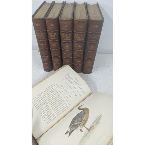 417 - Six volumes titled British Birds by Rev,F.O Morris, B.A, leather bound hard backs
Location: RAF
If t... 