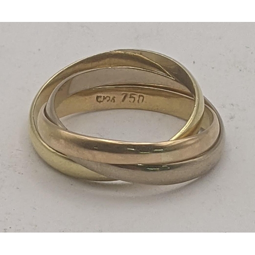 52 - 18ct tri coloured gold Russian wedding ring 5.3g
Location:RING
If there is no condition report shown... 