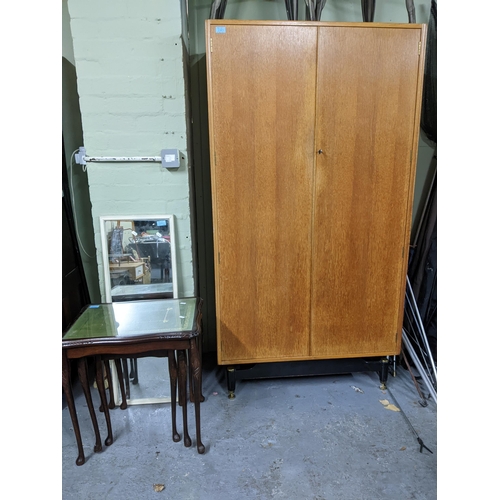 280 - Mixed furniture to include a mid century Ebenezer Gomme for G-Plan continental headboard from the Ch... 