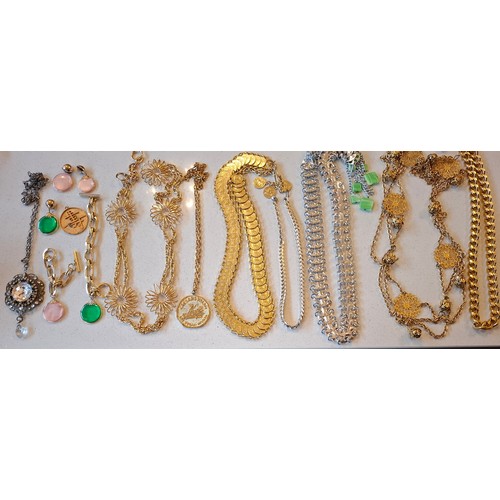 72 - A quantity of costume jewellery and fashion watches to include a Lotus 2-string simulated pearl neck... 