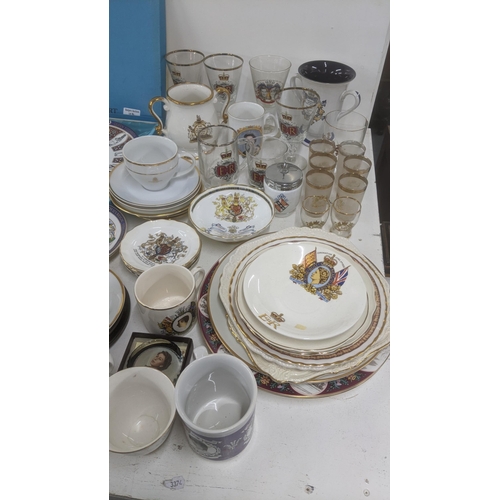 491 - A collection of Royal commemorative ceramics and glassware Location: A3M
If there is no condition re... 