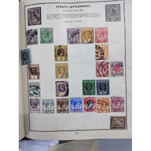 339 - Three 20th century stamp albums and various loose stamps from around the world to include China, Hon... 