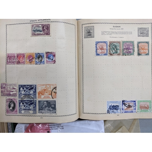 339 - Three 20th century stamp albums and various loose stamps from around the world to include China, Hon... 