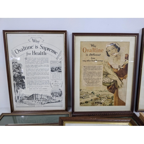 25 - Ovaltine related ceramics and china, folders and pictures including maps and diagrams of the farm an... 