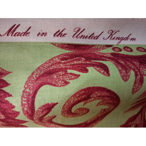 83 - Sanderson- 'Classical Ornament', circa 1993, a bolt of cotton fabric in a green and red colour-way o... 