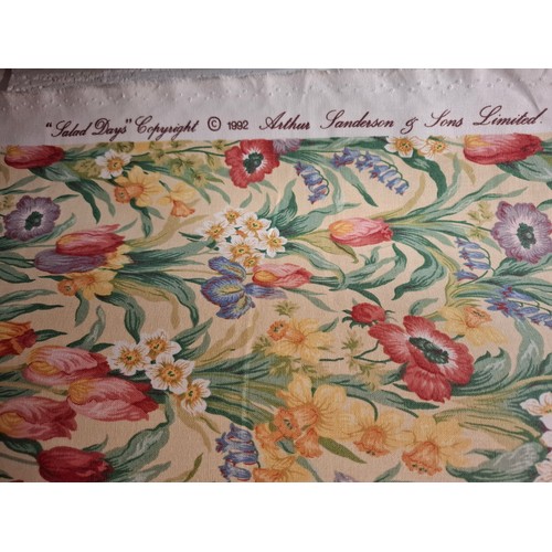 109 - Sanderson- 'Salad Days', circa 1992, a bolt of cotton fabric, approx 20m long (by repute) x 139cm wi... 