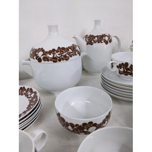 その他 Rosenthal Studio Line 1970's Siena Brown A mid century Rosenthal Studio Linie Cordial Braun pattern coffee