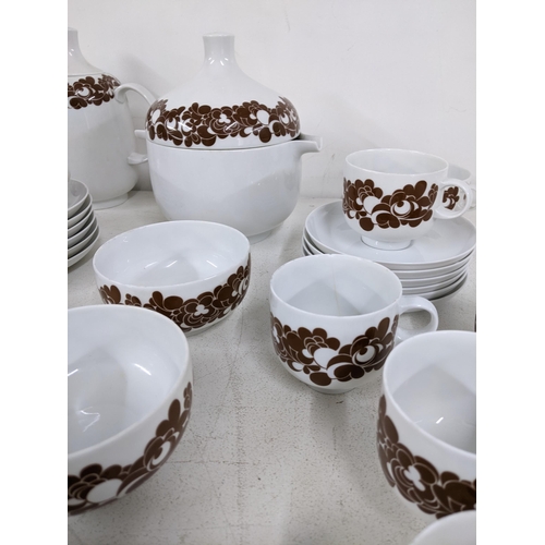 A mid century Rosenthal Studio Linie Cordial Braun pattern coffee