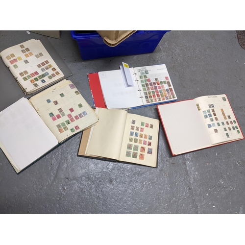 120 - A collection of stamps from India mounted in three albums to include Victorian examples, one album c... 