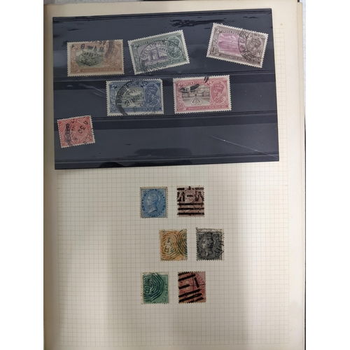 120 - A collection of stamps from India mounted in three albums to include Victorian examples, one album c... 