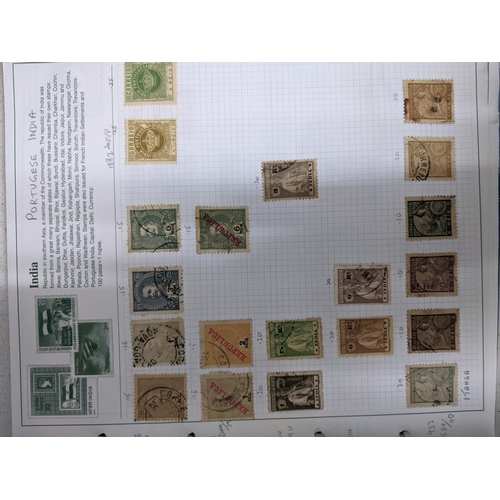 120 - A collection of stamps from India mounted in three albums to include Victorian examples, one album c... 