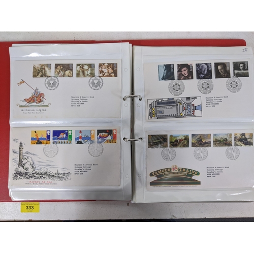 333 - Six stamp albums to include First Day Covers from the 1960's and 1970's and other assorted examples
... 