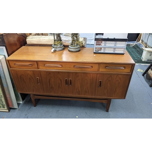 359 - A mid-20th century G-Plan Fresco range sideboard designed by Viktor Wilkins 84cm h x 152cm w Locatio... 