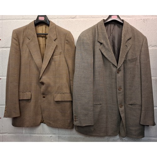 107 - Four gents jackets comprising a navy Hugo Boss Venus silk and cashmere mix jacket, approx 44