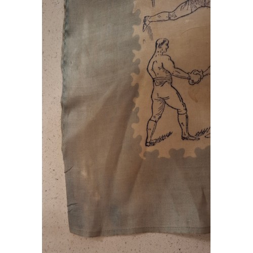 13 - A 19th Century James Mace commemorative silk scarf, aka 'Gypsy' Jem Mace, an English bare knuckle bo... 