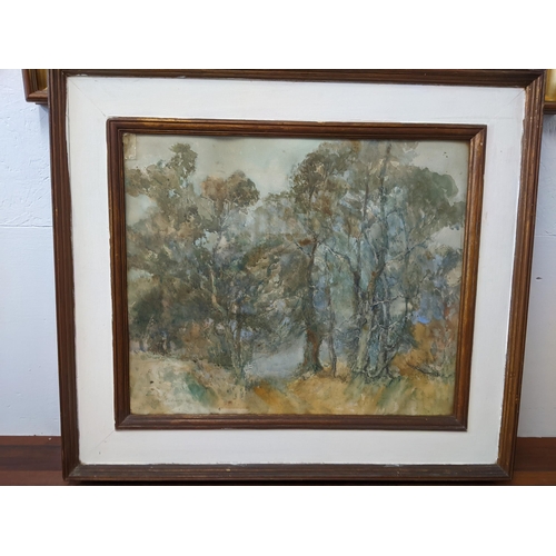 427 - Herbert Chivers a wooded landscape watercolour, 50cm x 60cm, framed and glazed
Location: RWM
If ther... 