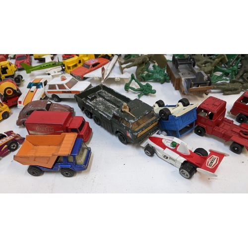 180 - A mixed lot of toys to include diecast vehicles, planes and toy soldiers
Location:GL (store)
If ther... 