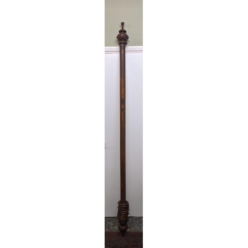 177 - A wooden turned curtain pole measuring 227cm
Location: GR
If there is no condition report, please re... 