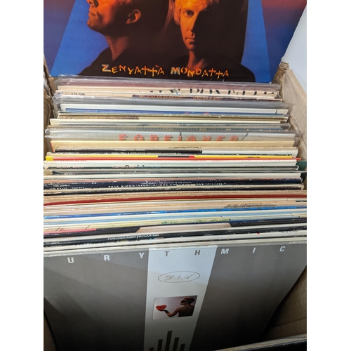 218 - A large collection of 1970s and 1980s LPs to include a 1980's signed The Fabulous Thunderbirds Tuff ... 